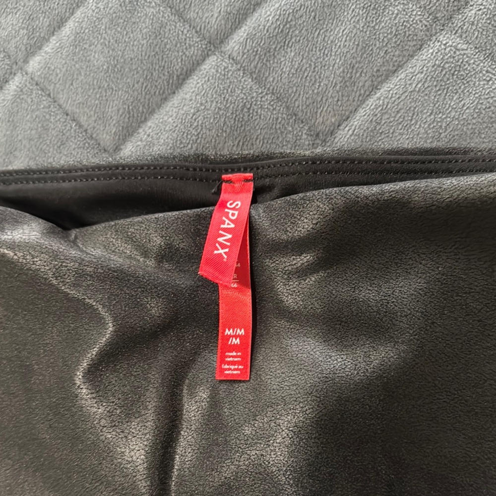 SPANX Shiny Black Leggings